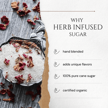 Lime Basil infused artisan culinary sugar