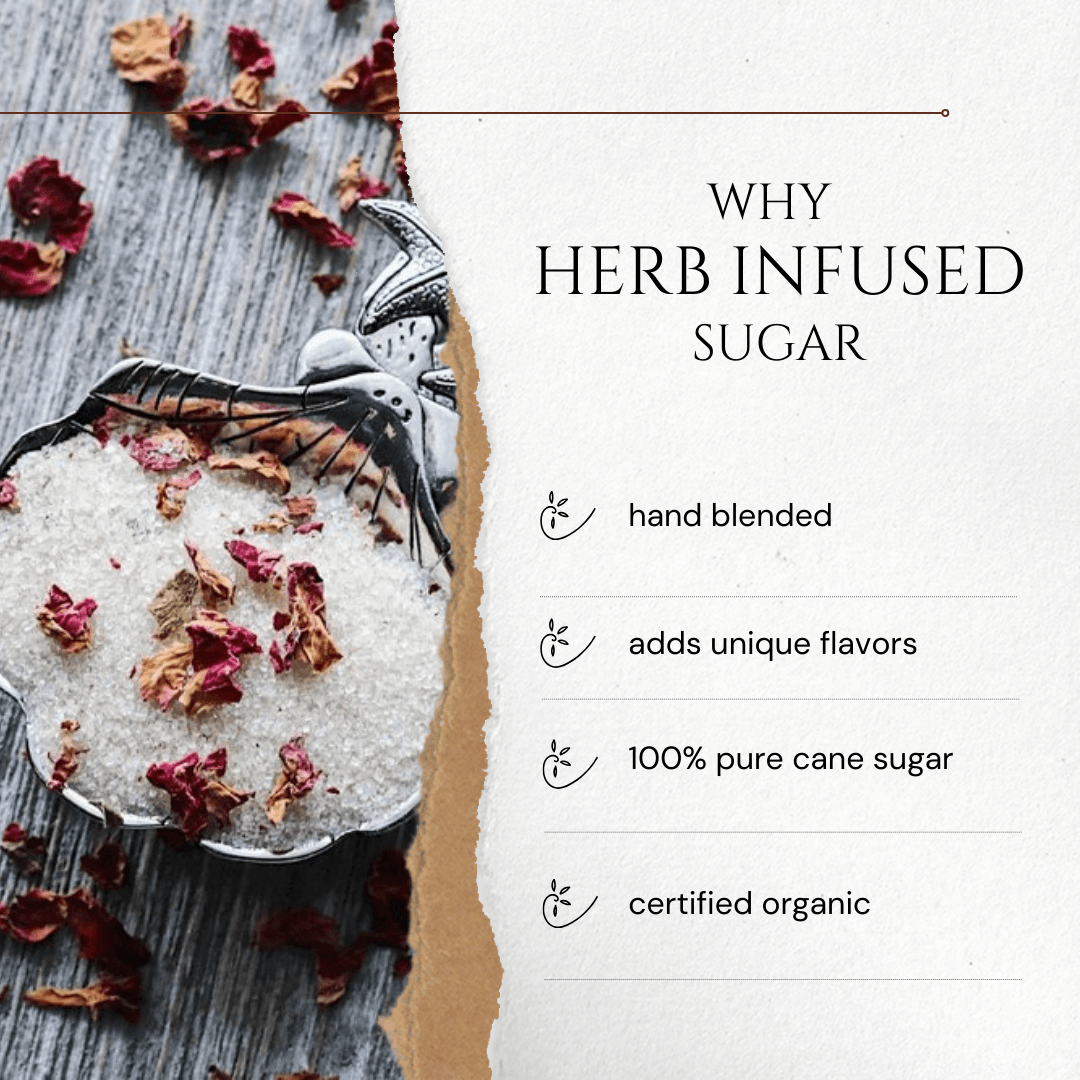 Rose Petal infused artisan culinary sugar
